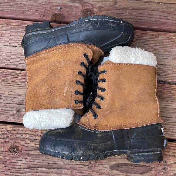 Ladies Duck Boots Winter Lace Up Size 9 Yukon Glacier - Picture 3 of 11